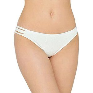 Hula Honey Junior 's Textured Strappy Bikini Bottom White Size XS M315AFA